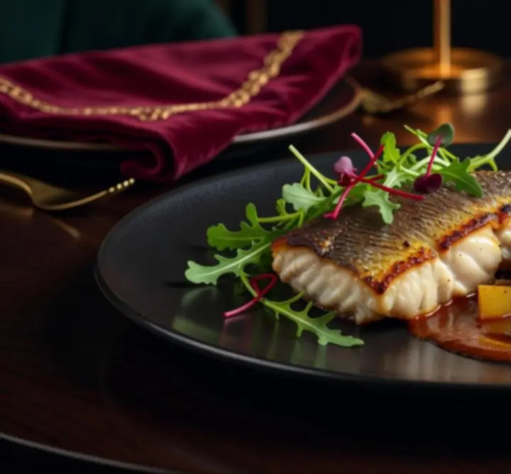 Gourmet magyar főétel művészi tálalásban